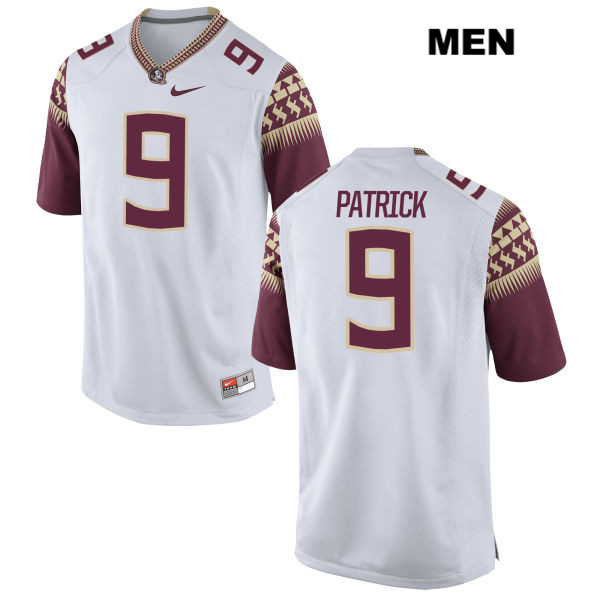 Men's NCAA Nike Florida State Seminoles #9 Jacques Patrick College White Stitched Authentic Football Jersey HOV5769CP
